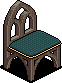 Gothic Stool Blue