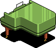 Green Grand Piano