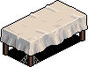 Covered Long Table