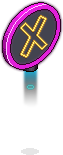 Hover X Sign