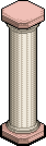 Doric Pink Marble Pillar