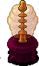 Maroon Amber Lamp