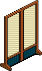 Teal Oriental Screen