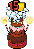 Habbo 15th Birthday Cake
