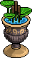 Brass Water Lily Pot