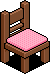 Pink Cushioned Chair