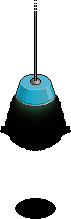 Blue Kitchen Lamp