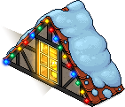 Red Snowy Roof