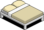 Beige Double Bed