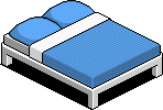 Blue Double Bed