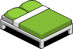Green Double Bed