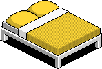 Yellow Double Bed
