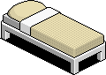 Beige Single Bed
