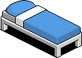 Blue Single Bed