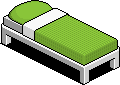Green Single Bed