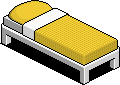 Yellow Single Bed