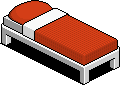 Red Single Bed
