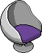 Purple Egg Chair