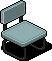Dark Iced Chair (Aqua)