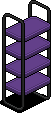 Dark Iced Bookcase (Purple)