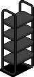 Dark Iced Bookcase (Grey)