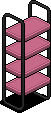 Dark Iced Bookcase (Pink)