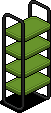 Dark Iced Bookcase (Green)