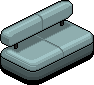 Dark Iced Sofa (Aqua)