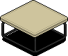 Dark Iced Coffee Table (White)
