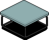 Dark Iced Coffee Table (Aqua)