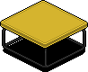 Dark Iced Coffee Table (Yellow)