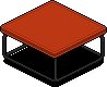 Dark Iced Coffee Table (Red)