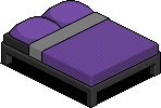 Dark Pura Double Bed (Purple)
