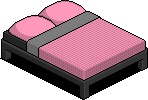 Dark Pura Double Bed (Pink)
