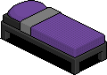 Dark Pura Single Bed (Purple)
