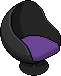 Dark Pura Egg Chair (Purple)