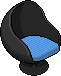 Dark Pura Egg Chair (Blue)