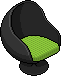 Dark Pura Egg Chair (Green)