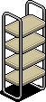 Beige Bookcase