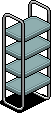 Aquamarine Bookcase