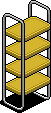 Yellow Bookcase