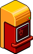 Habburgers Red Drinks Machine