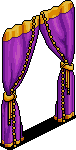 Yellow Trimmed Bazaar Curtain