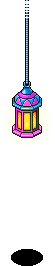 Blue Trimmed Bazaar Lamp