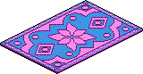 Pink Trimmed Bazaar Rug