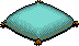 Teal Pillow