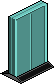 Teal Spaceship Door