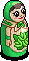 Green Matroyoshka Doll