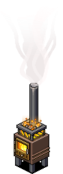 Bronze-Plated Log Burner