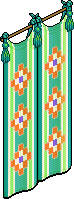 Green Festival Curtains